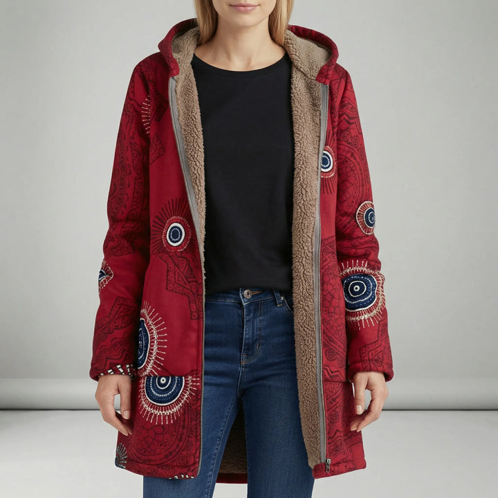 Liberata long fitted hooded jacket – image 5