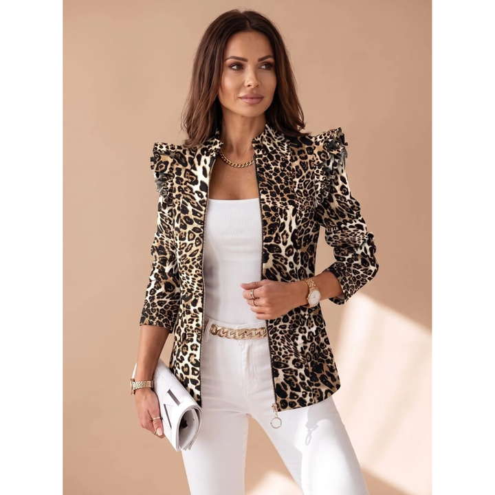 Mareike patterned blazer jacket in pink