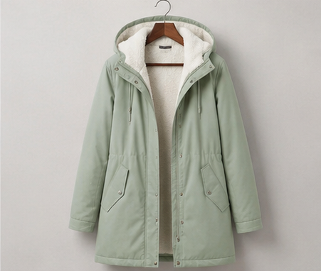 Gunvor fleece lined winter parka with hood – image 7
