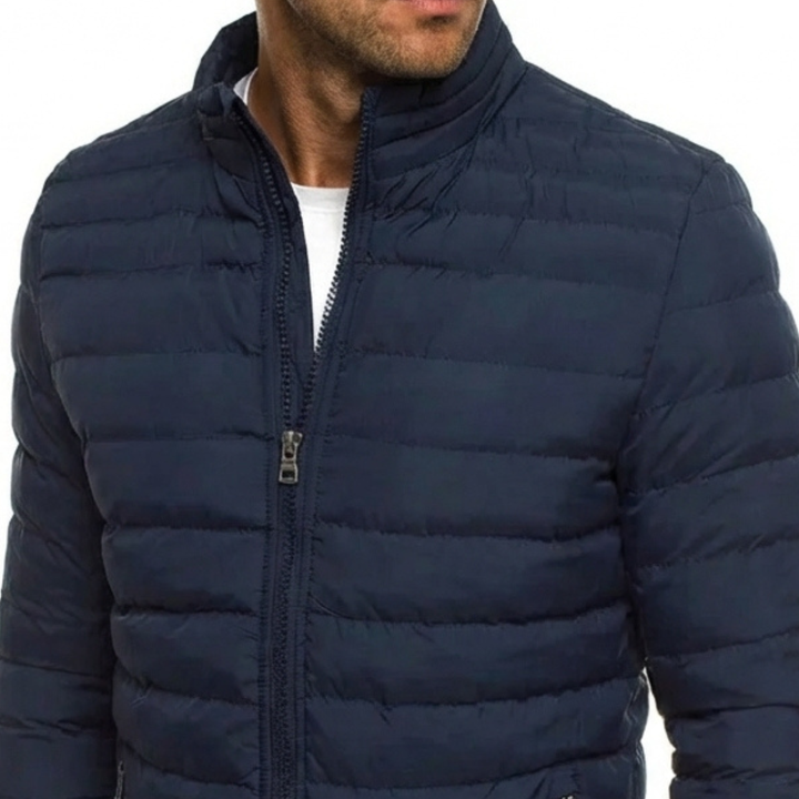 Allegra Elegant Quilted Funnel Neck Puffer Jacket - image 11