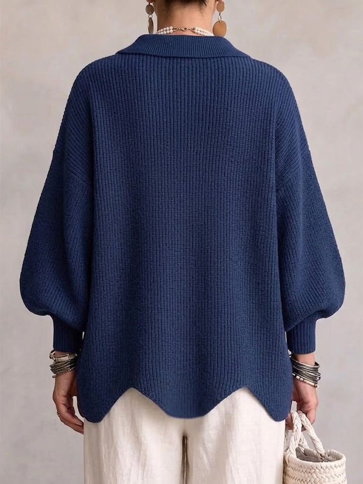 Alva knit vest with oversized collar – image 12