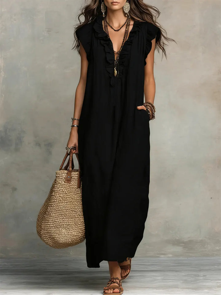 Elodie flowing bohemian dress – image 7