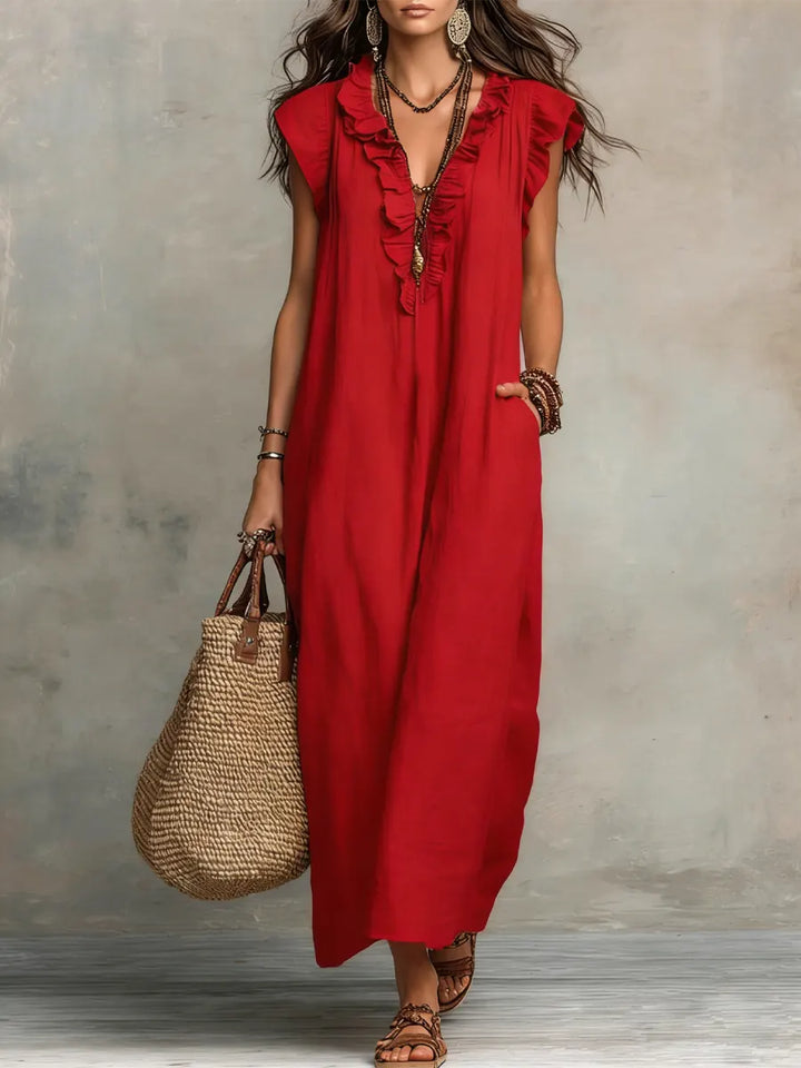 Elodie flowing bohemian dress – image 5