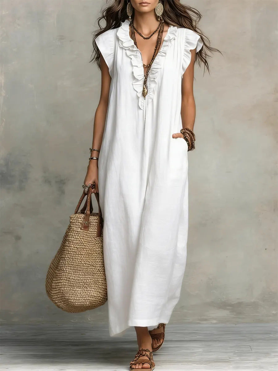 Elodie flowing bohemian dress – image 6