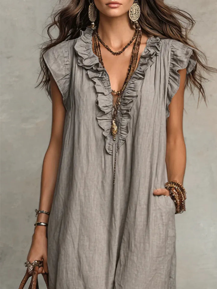 Elodie flowing bohemian dress – image 15