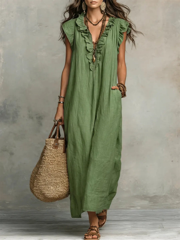 Elodie flowing bohemian dress – image 3