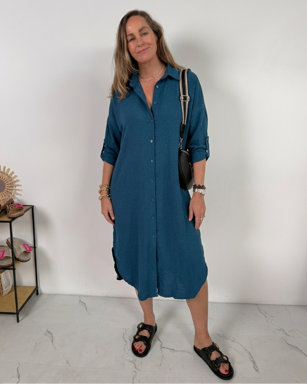 Hedy oversized shirt dress – image 15