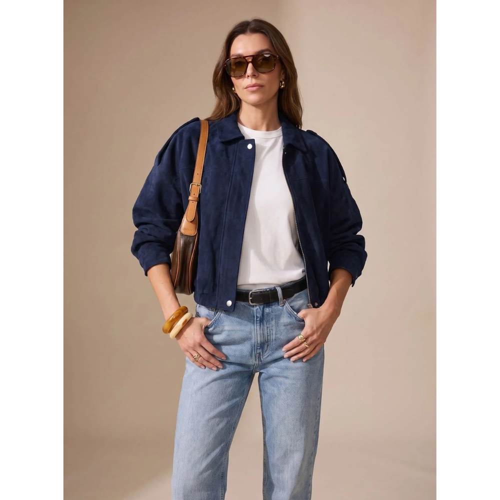 Palina oversized utility jacket in black