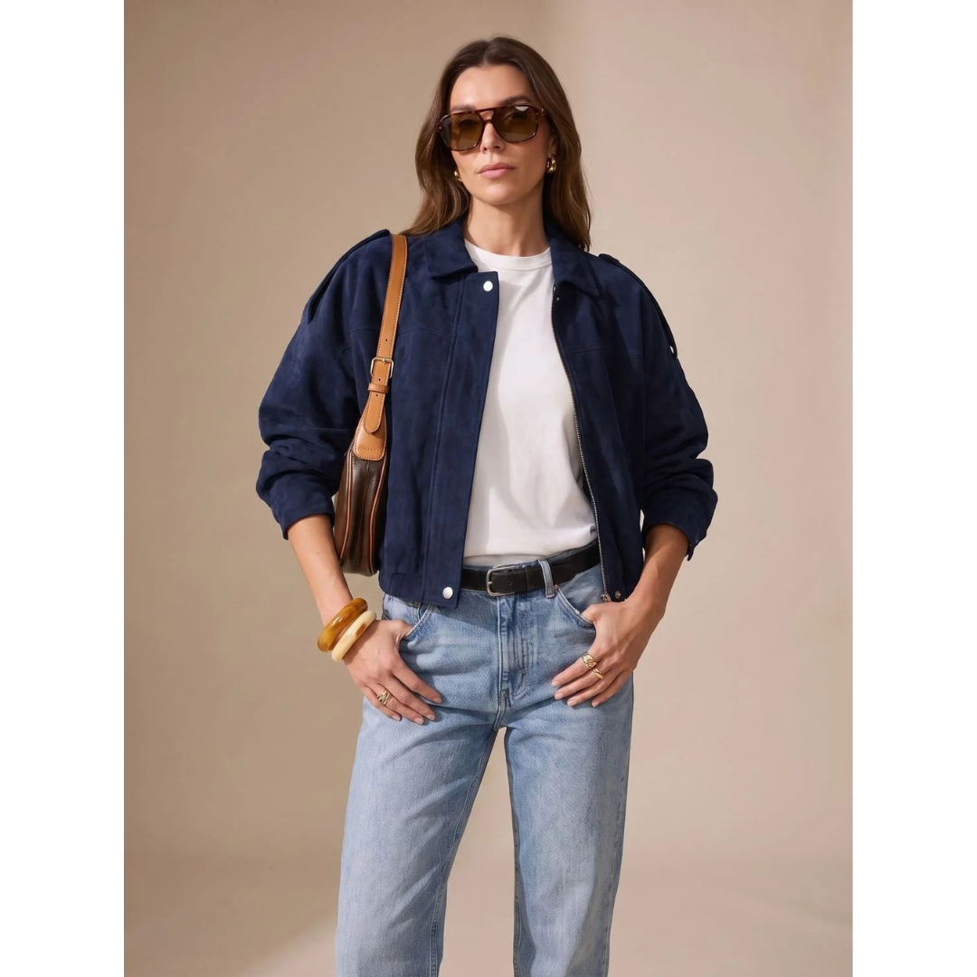 Palina oversized utility jacket in black