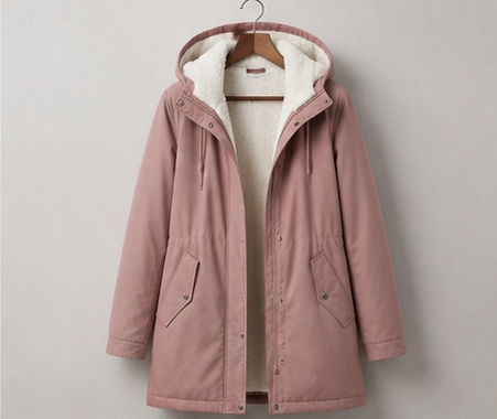Gunvor fleece lined winter parka with hood – image 8