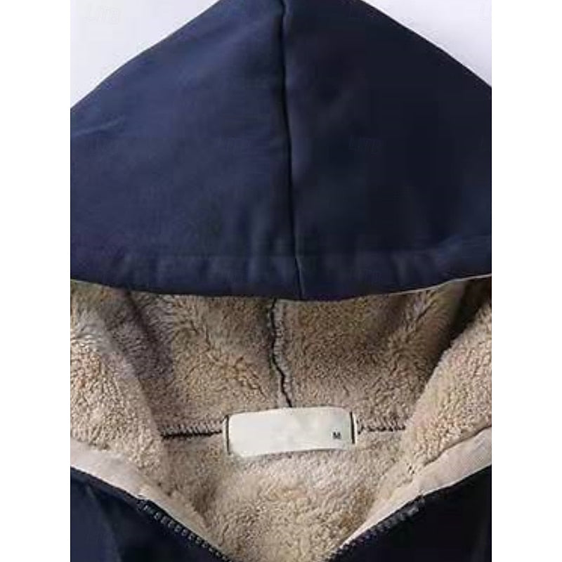 Briony soft lined hooded jacket with zip – image 7