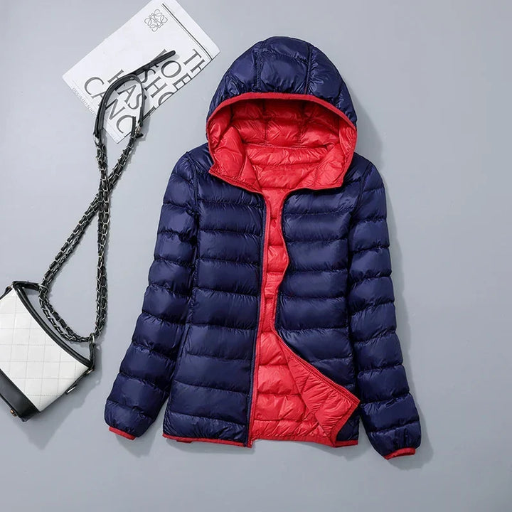 Beryl Elegant Reversible Hooded Puffer Jacket - image 2