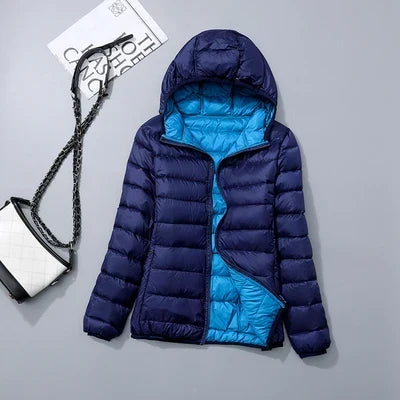 Beryl Elegant Reversible Hooded Puffer Jacket - image 5