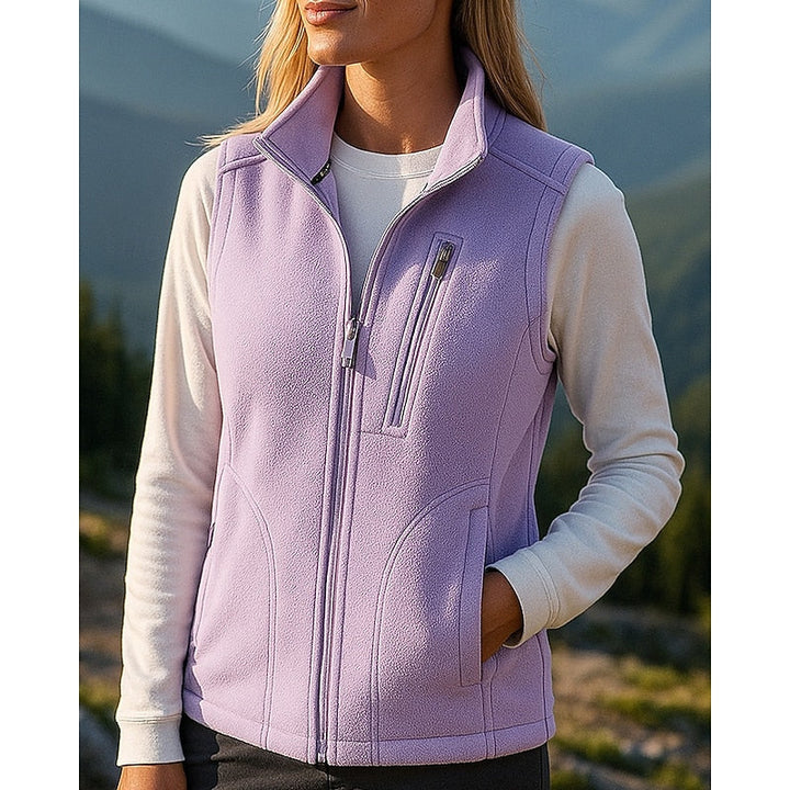 Chloe sleeveless vest jacket with pockets – image 3