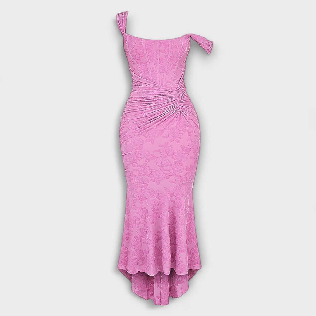 Noemie pleated corset maxi dress – image 14