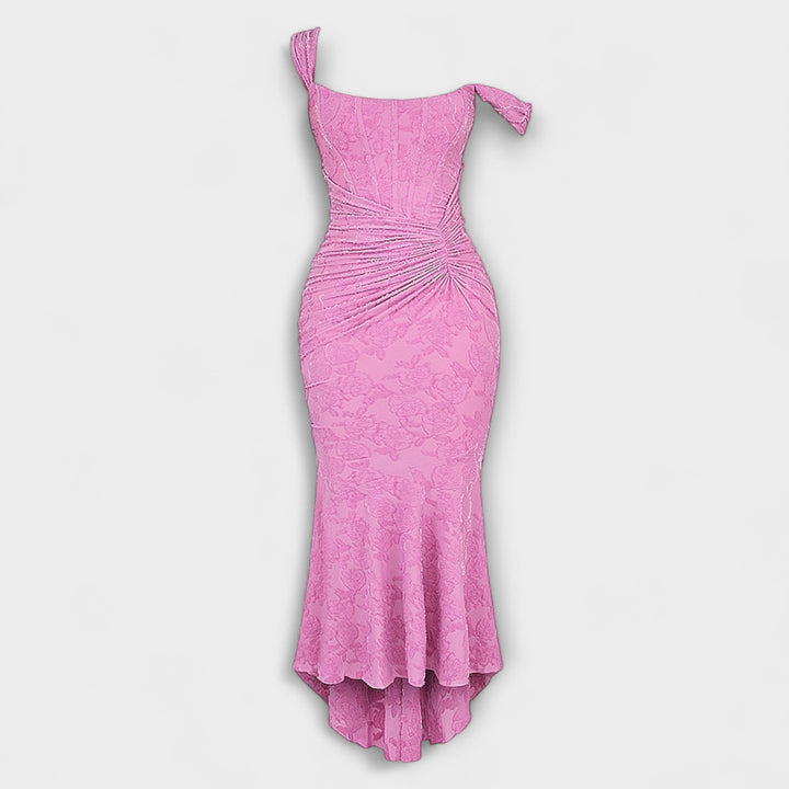 Noemie pleated corset maxi dress – image 14