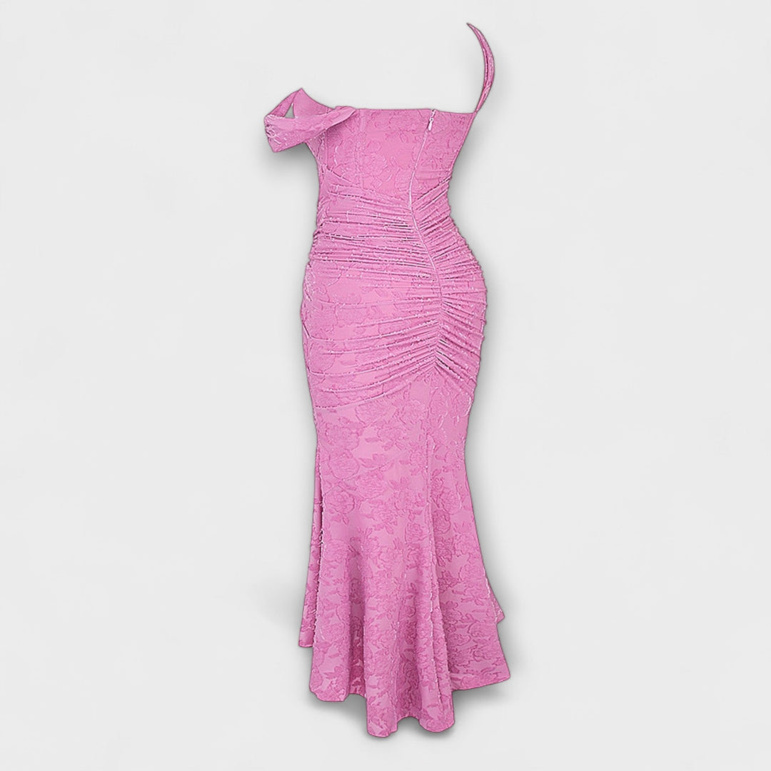 Noemie pleated corset maxi dress – image 16
