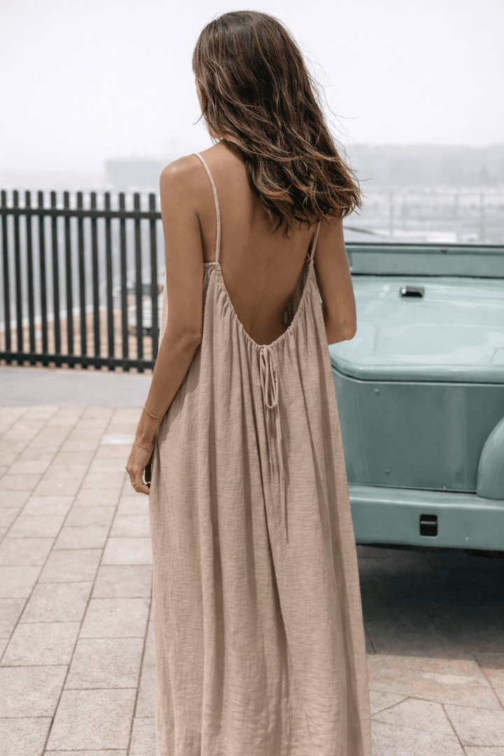 Morwenna Elegant Adjustable Open Back Maxi Dress - image 6