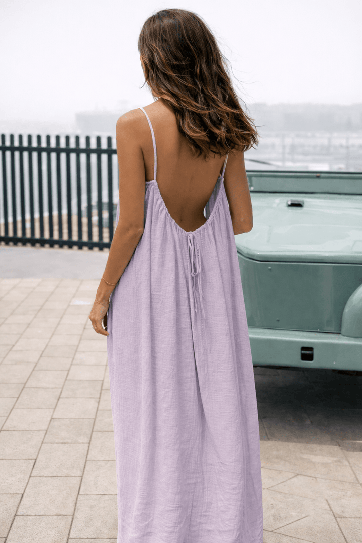 Morwenna Elegant Adjustable Open Back Maxi Dress - image 8