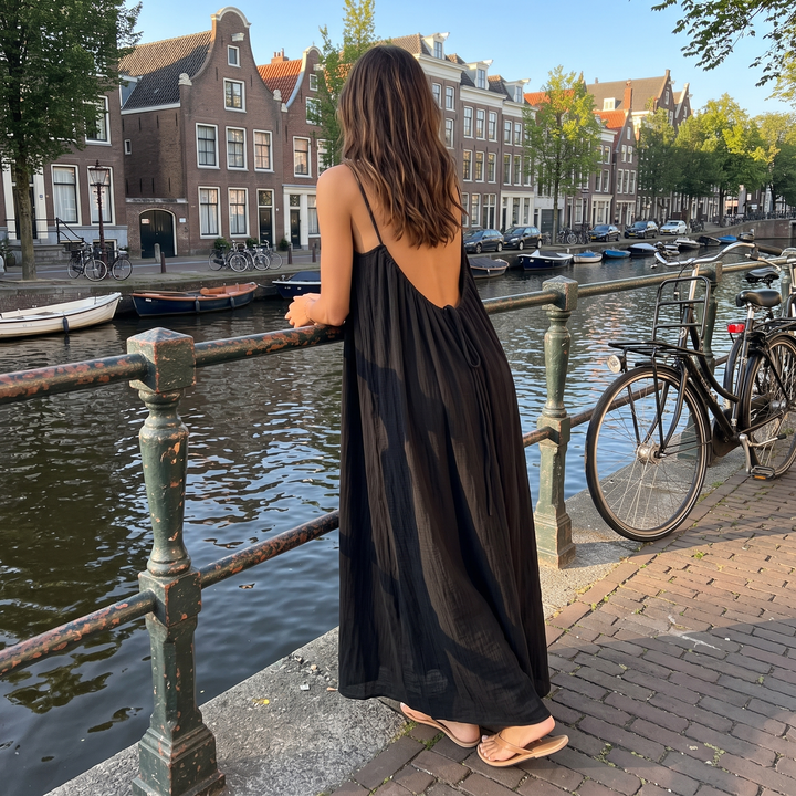 Morwenna Elegant Adjustable Open Back Maxi Dress - image 10