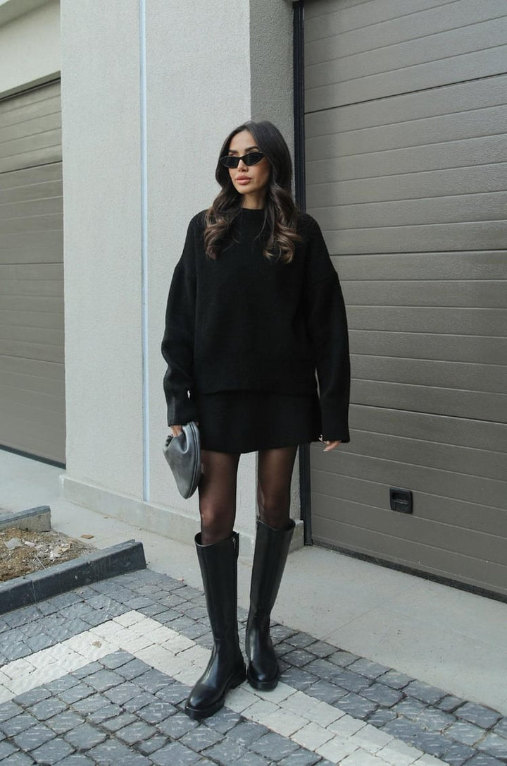 Hanna two piece knit jumper and skirt co-ord set, gallery image 9