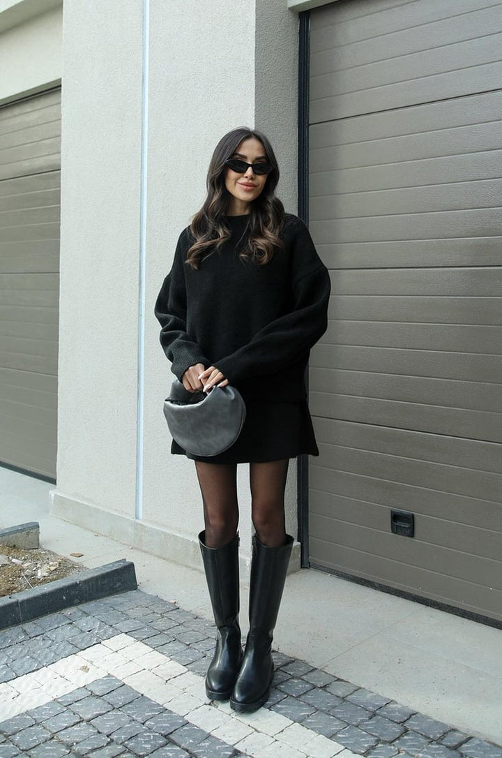 Hanna two piece knit jumper and skirt co-ord set, gallery image 12