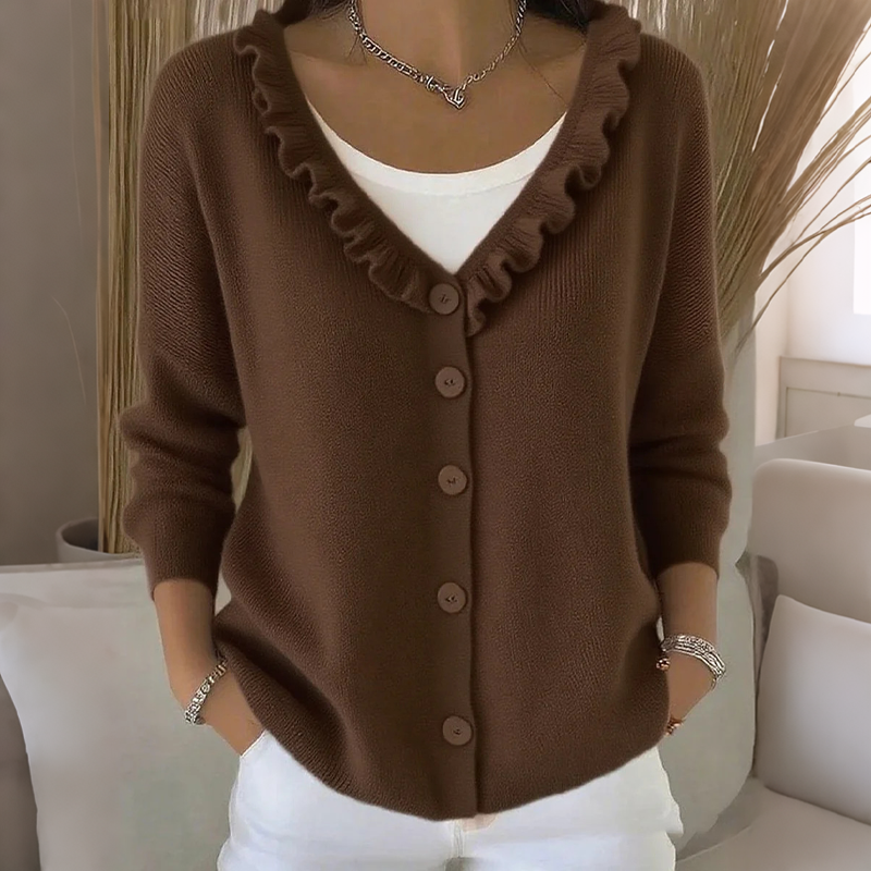 Clara ruffle collar gilet – image 7