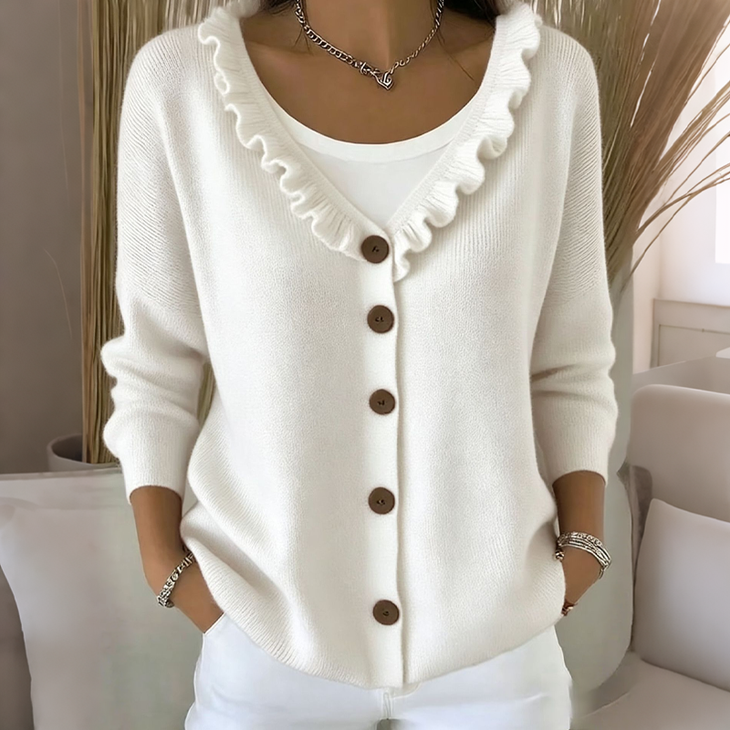 Clara ruffle collar gilet – image 4