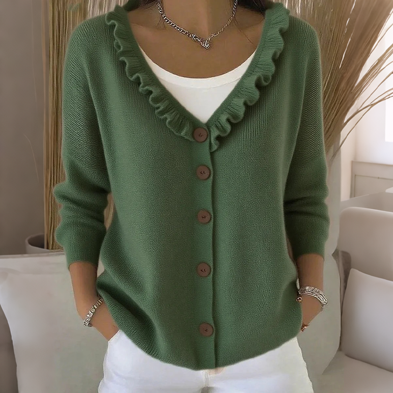 Clara ruffle collar gilet – image 5