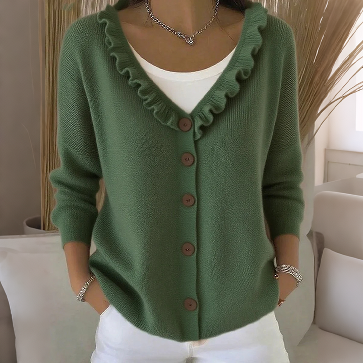 Clara ruffle collar gilet – image 5