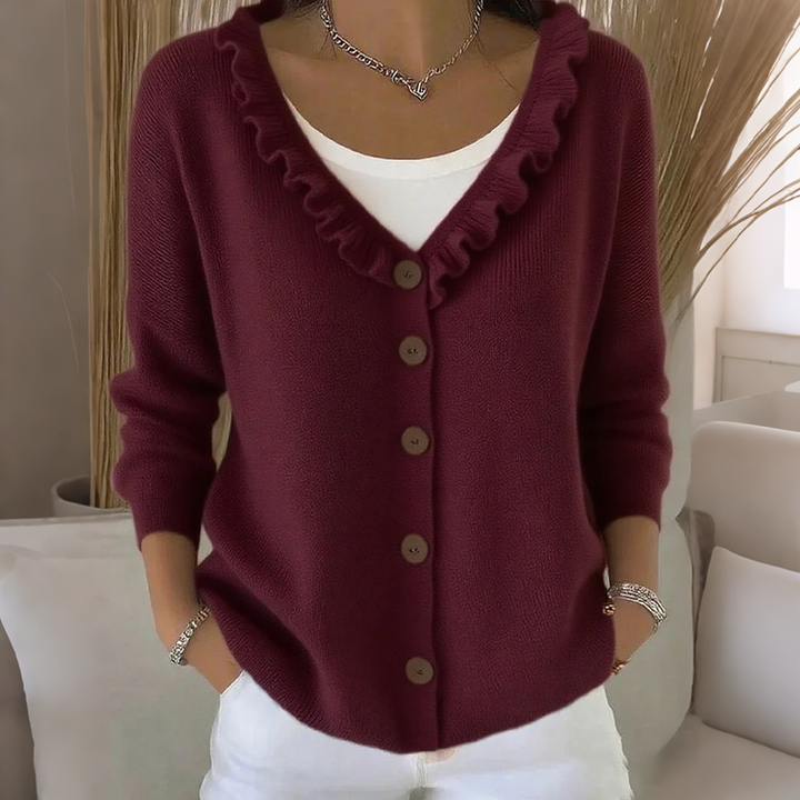 Clara ruffle collar gilet – image 8