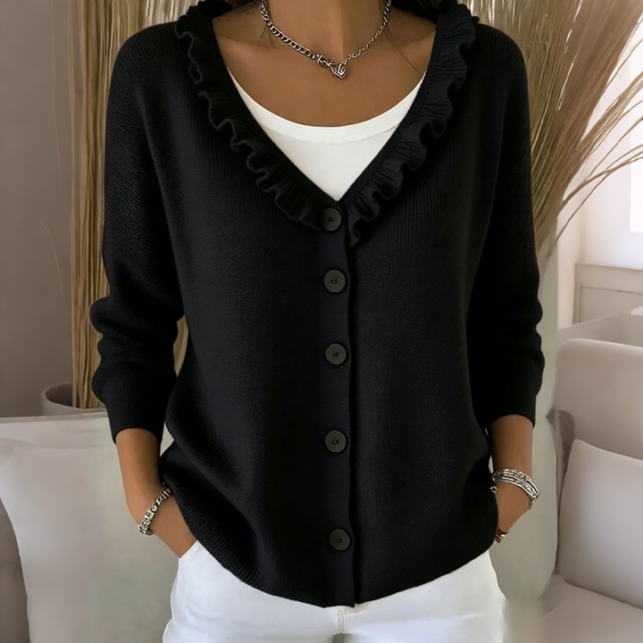 Clara ruffle collar gilet – image 3