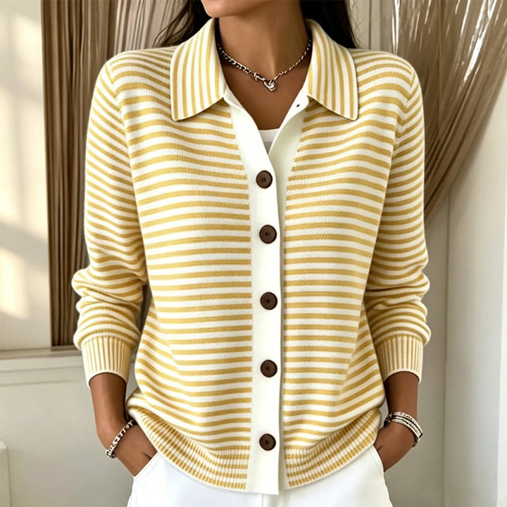 Nadia striped knit cardigan – image 3
