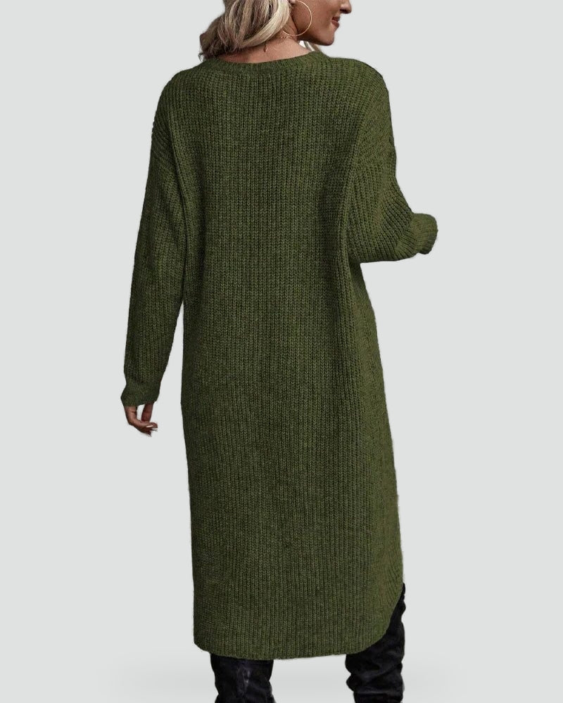 Tessa knitted dress in grey