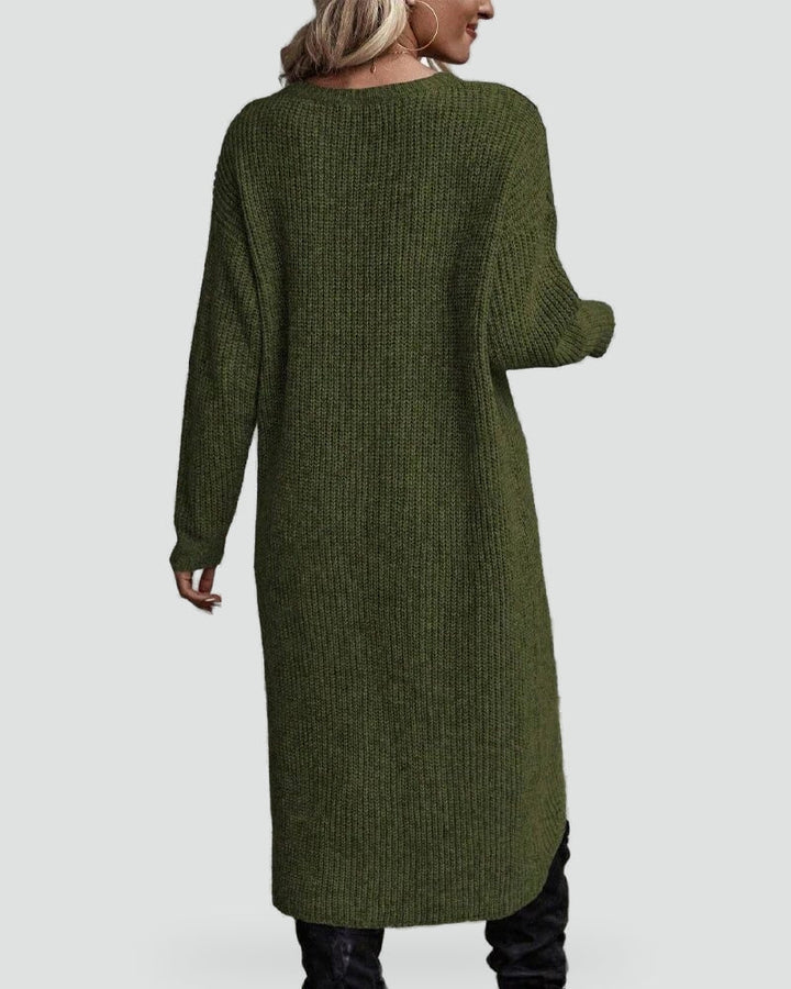 Tessa knitted dress in grey