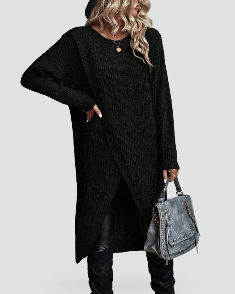 Tessa knitted dress, side view