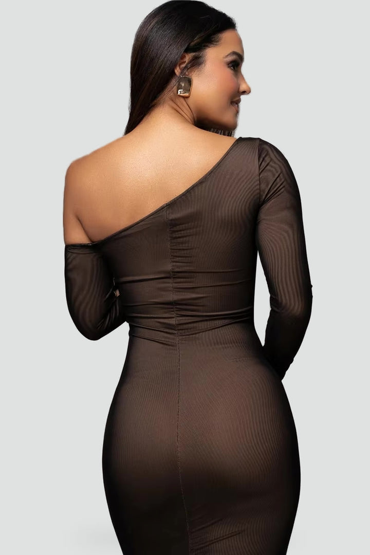 Leonora ruched bodycon midi dress, gallery image 9