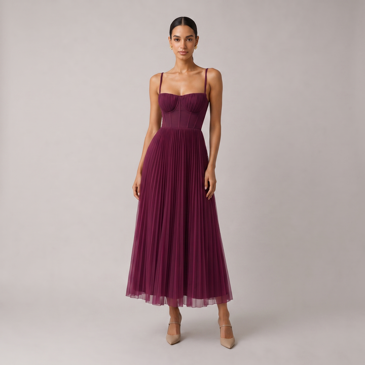 Odette structured corset midi dress – image 12