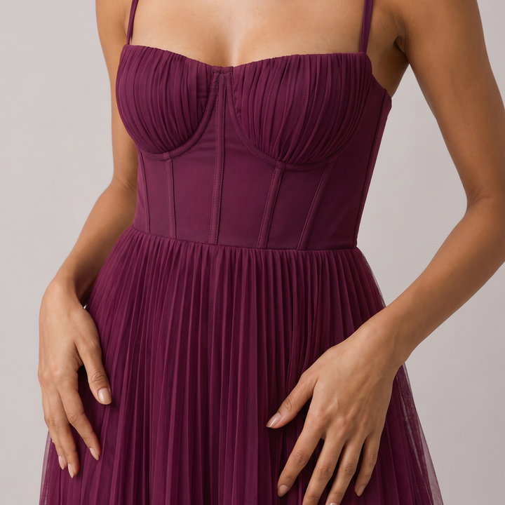 Odette structured corset midi dress – image 13