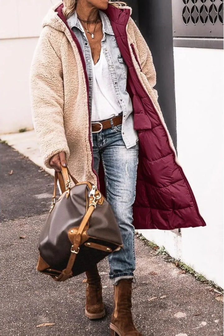 Ysolde relaxed hooded quilted winter coat – image 10