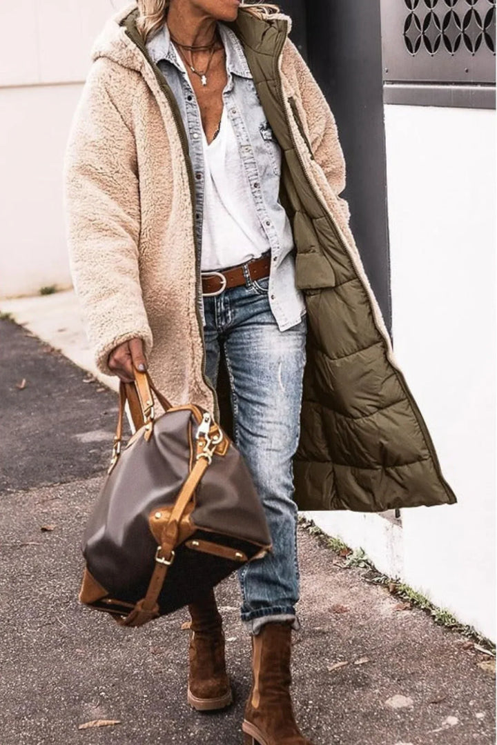 Ysolde relaxed hooded quilted winter coat – image 12