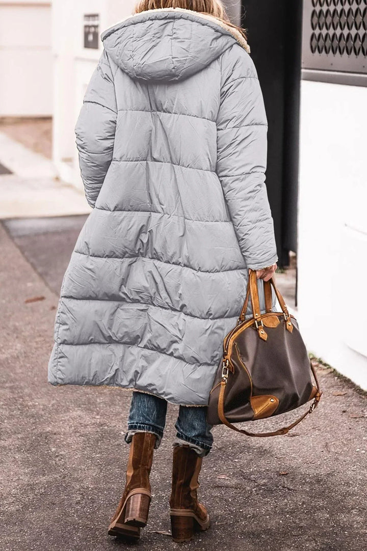 Ysolde relaxed hooded quilted winter coat – image 14