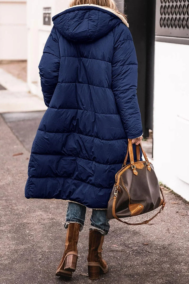 Ysolde relaxed hooded quilted winter coat – image 7