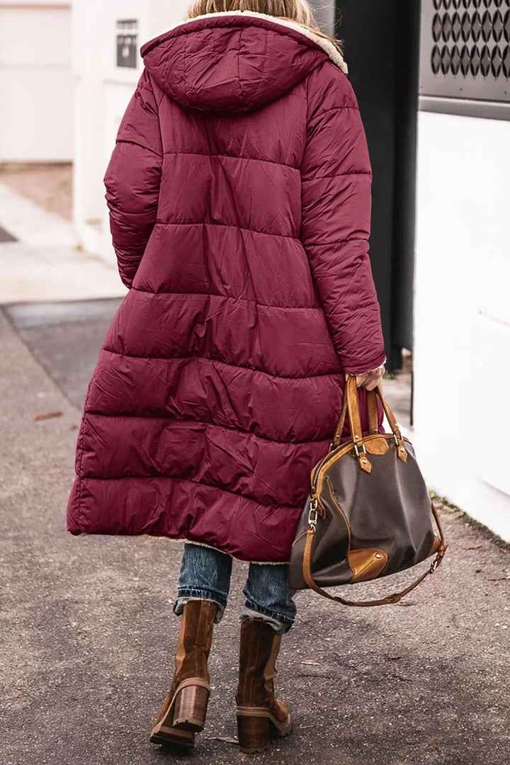 Ysolde relaxed hooded quilted winter coat – image 8