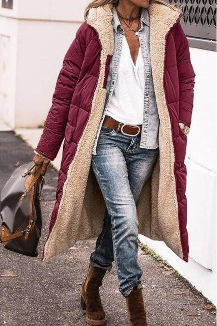 Ysolde relaxed hooded quilted winter coat – image 9
