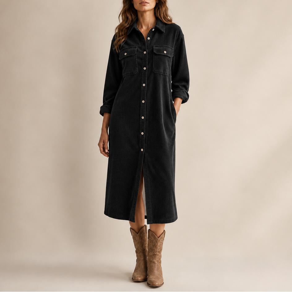 Marte corduroy shirt dress – image 13