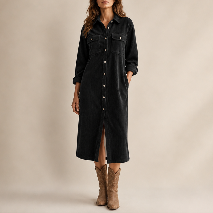 Marte corduroy shirt dress – image 13