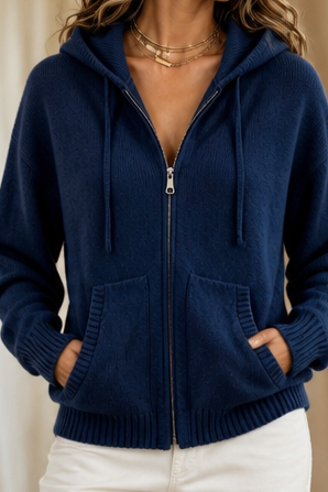 Ragnhild hooded oversized knit cardigan – image 14