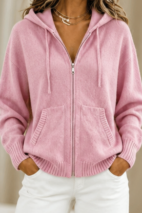 Ragnhild hooded oversized knit cardigan – image 16