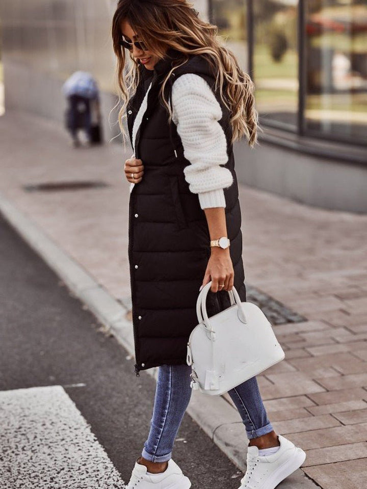 Eirlys longline quilted puffer gilet